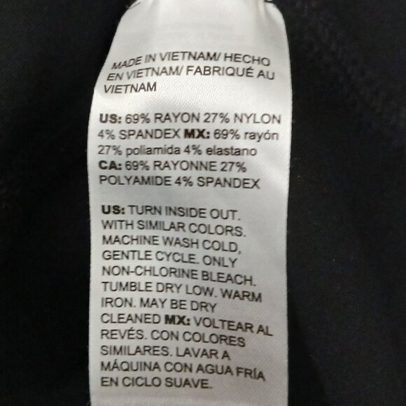 Chico's Jacket Size 0 US Small Black Ponte Stretch Button Front - Picture 9 of 9